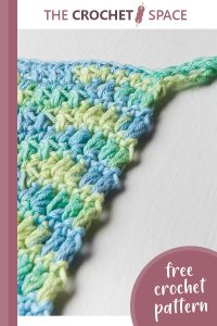 chunky chevron crochet dishcloth || editor
