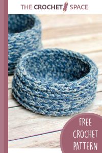 chunky crocheted nesting baskets || editor