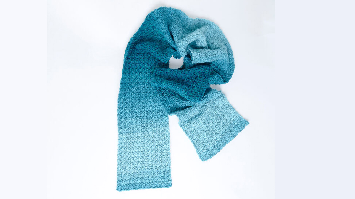 cici’s ombre crocheted super scarf || editor