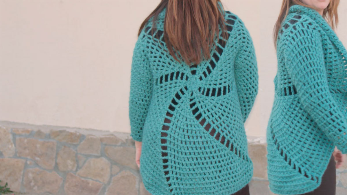 circular crochet lace jacket || editor