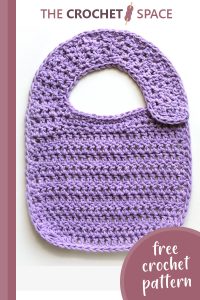classic crochet baby bib || editor