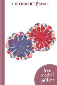 classy chrysanthemum crochet dishcloth || editor