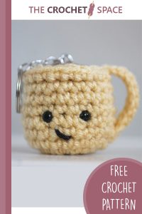 coffee mug crocheted key chains || editor
