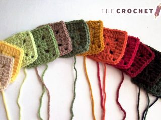 Color Compare Crocheted Squares
