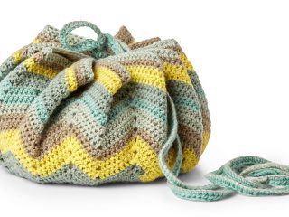Convertible Drawstring Crochet Bag
