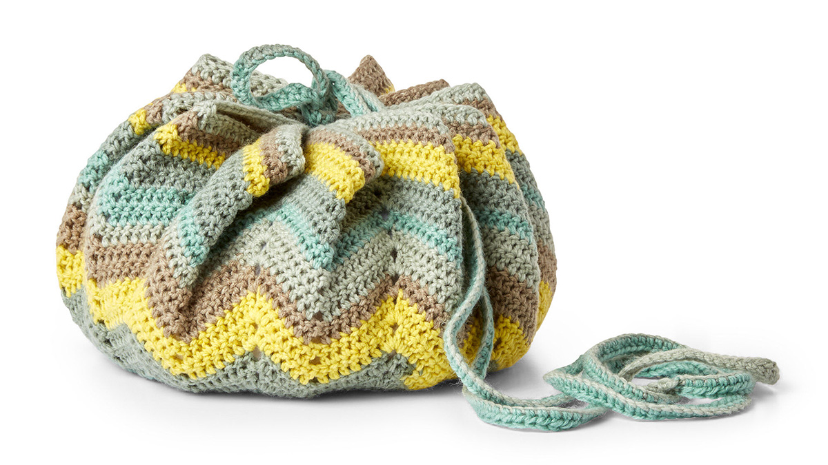 Convertible Drawstring Crochet Bag