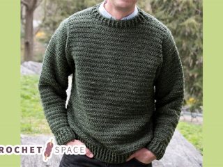 Cozy Crocheted Father Pullover
