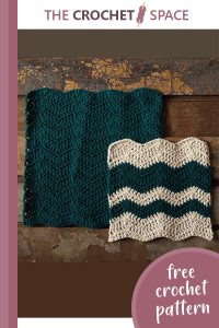 crashing waves crochet dishcloth || editor