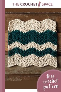 crashing waves crochet dishcloth || editor
