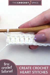 create crochet heart stitches || editor