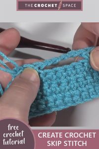 create crochet skip stitches || editor