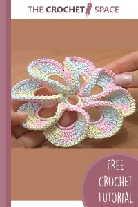 crochet 3d flower spiral || editor