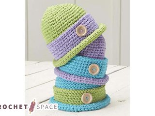 Crochet Baby Bowler Caps
