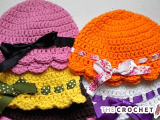Crochet Baby Flapper Hat