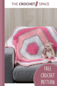 crochet baby hexagon blanket || editor