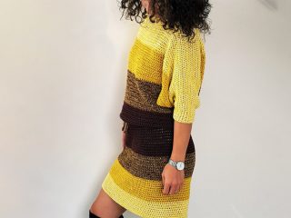 Crochet Bat Wings Dress In Fall Colors | thecrochetspace.com