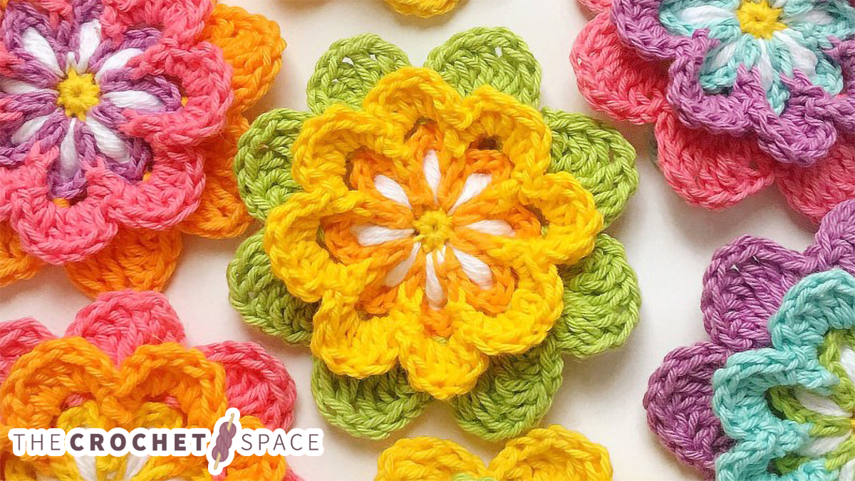 crochet blooming flower pattern || editor