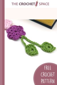 crochet botanical bookmark || editor