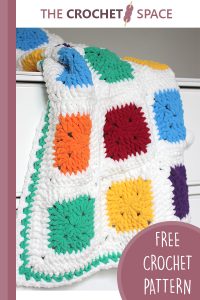 crochet bulky baby blanket || https://thecrochetspace.com