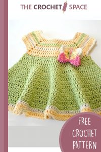 crochet butterfly kisses baby dress || editor
