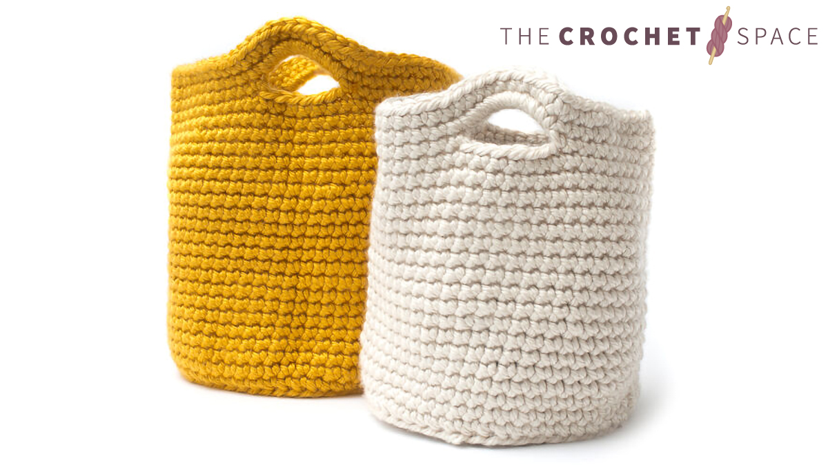 Crochet Cache Basket || thecrochetspace.com