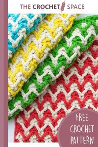 crochet chevron dishcloth || editor