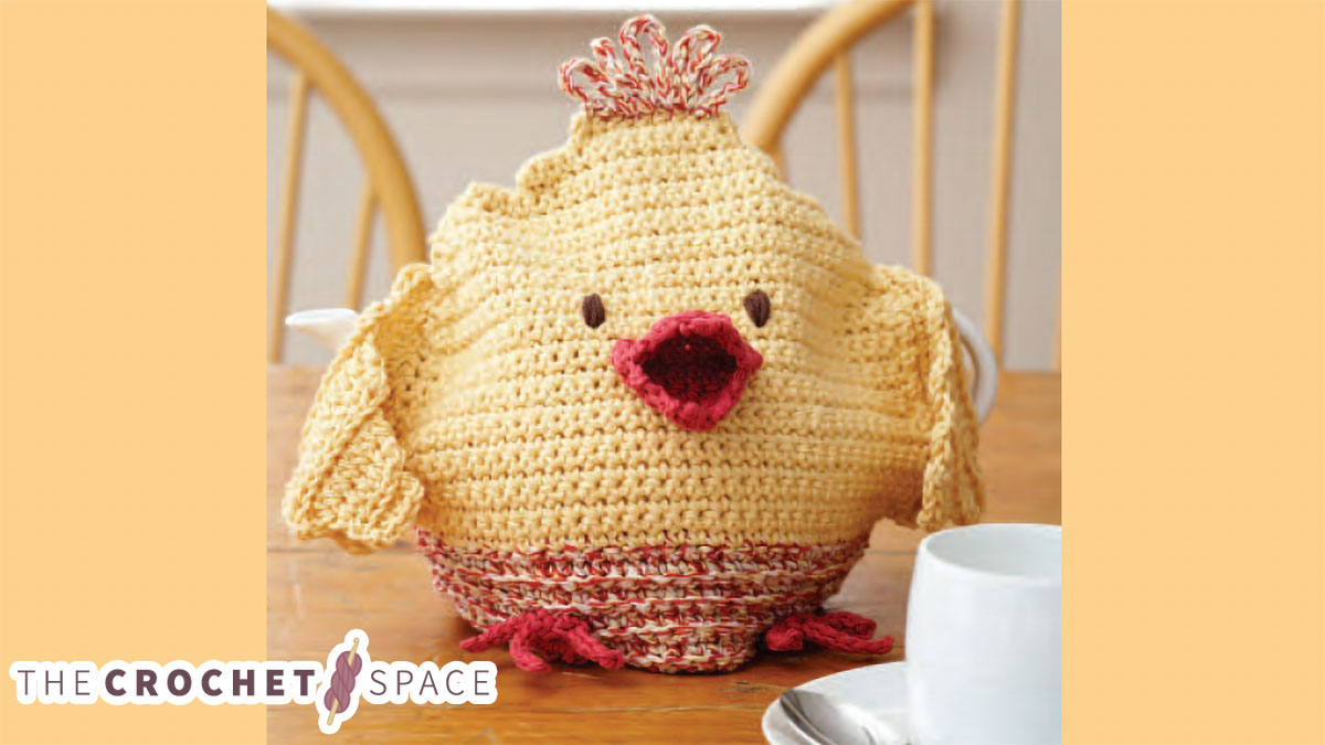 Crochet Chicken Tea Cozy || thecrochetspace.com