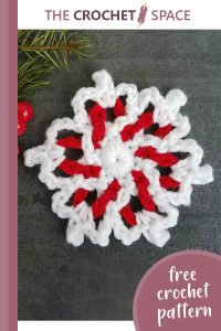 crochet christmas beginners snowflake || https://thecrochetspace.com