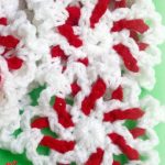 Crochet Christmas Beginners Snowflake. Three snowflakes crafted in red and white || thecrochetspace.com