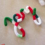 Crochet Christmas Festive Word. The completed word... JOY || thecrochetspace.com