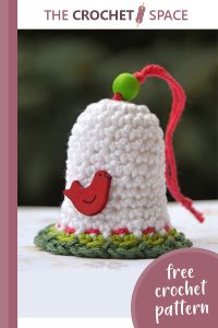 crochet christmas hanging bell || editor