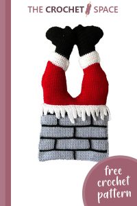crochet christmas santa hanging || editor
