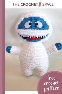 crochet christmas snow monster || editor