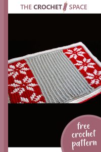 crochet christmas snow placemat || editor