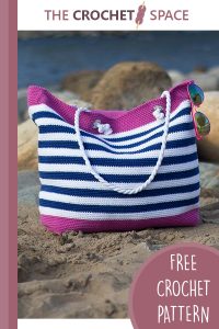 crochet classic beach bag || editor
