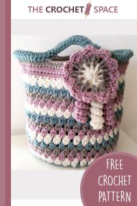 crochet cluster stitch bag || editor