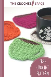 crochet coffee coasters || https://thecrochetspace.com