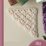 crochet corner lace bookmark || editor