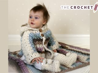 Crochet Cozy Baby Set || thecrochetspace.com