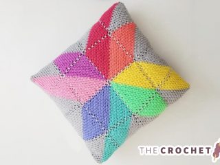 Crochet Creation Colorful Cushion || The Crochet Space