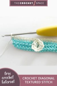 crochet diagonal textured stitch || editor