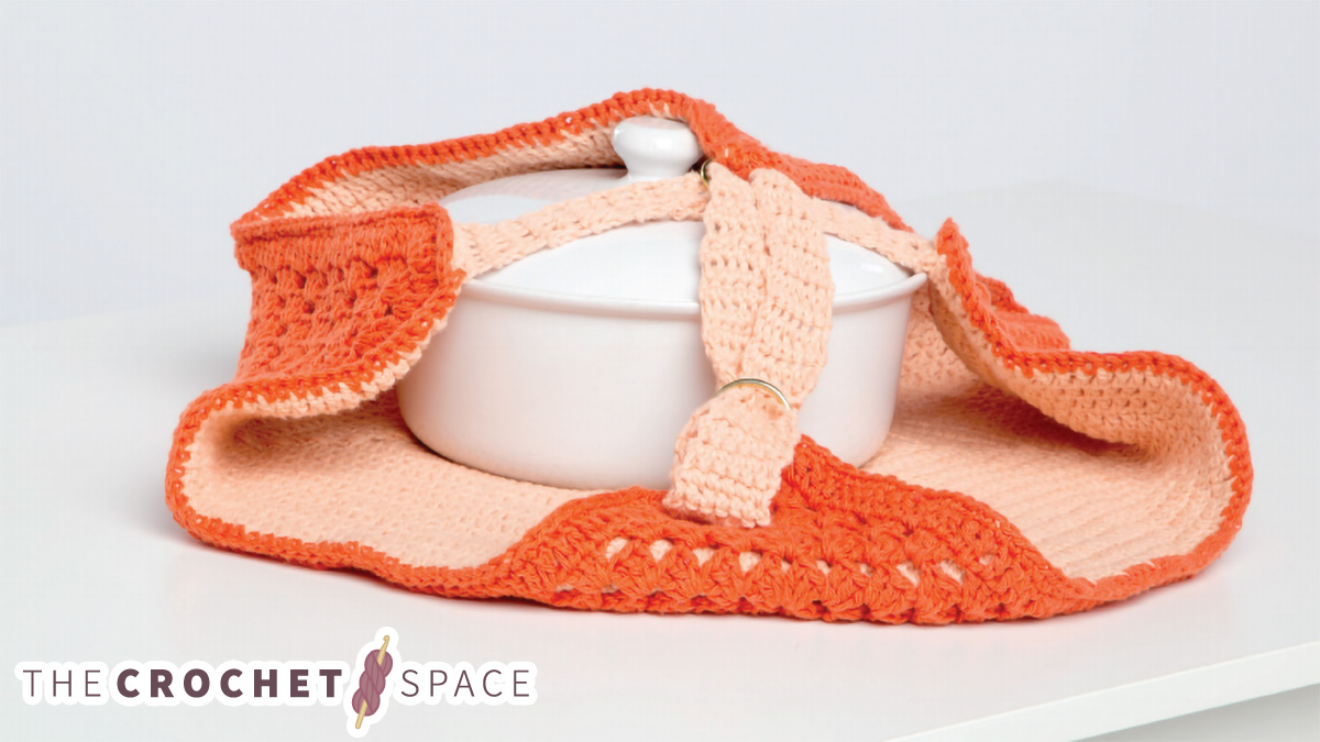 crochet dish carry cozy || editor