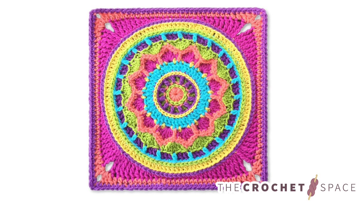 Crochet Dream Circle Square And Mandala || thecrohetspace.com