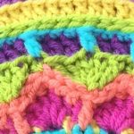 Crochet Dream Circle Square And Mandala. Close up edge of colorful mandala inside square || thecrochetspace.com