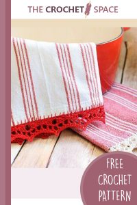 crochet edge tea towel || editor