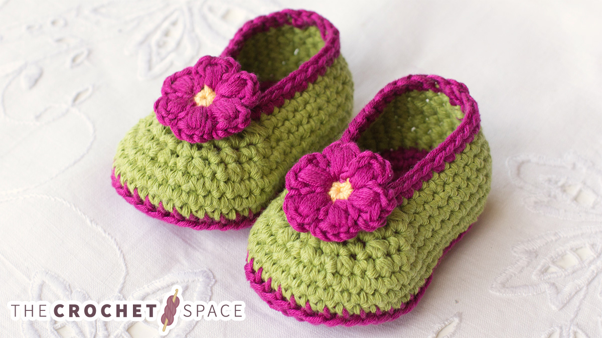 Crochet Fairy Blossom Baby Booties
