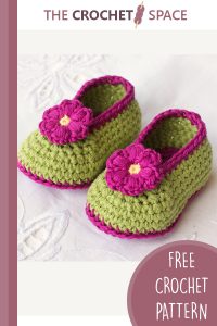 crochet fairy blossom baby booties || editor
