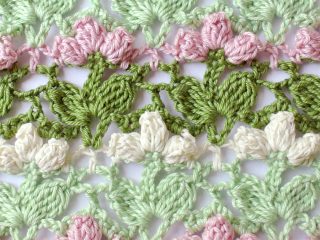 Crochet Flower Popcorn Stitch