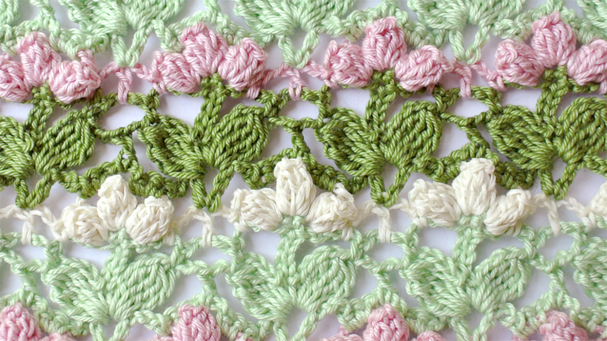 Crochet Flower Popcorn Stitch