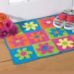 Crochet Flower Power Rug. 12x flower squares || thecrochetspace.com